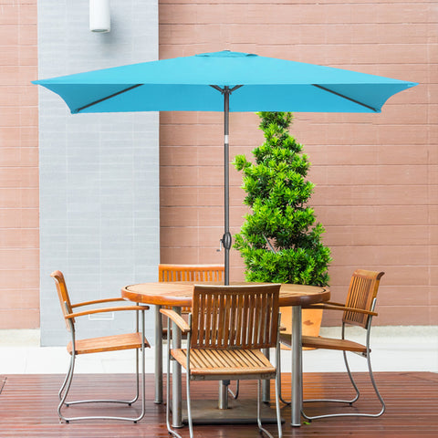 9FT Square Patio Umbrella Without Base with Tilt and Crank Outdoor Umbrella