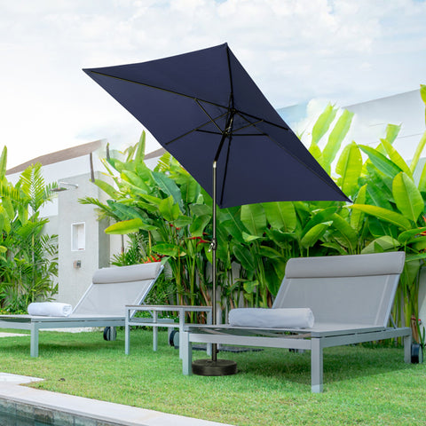 9FT Square Patio Umbrella Without Base with Tilt and Crank Outdoor Umbrella