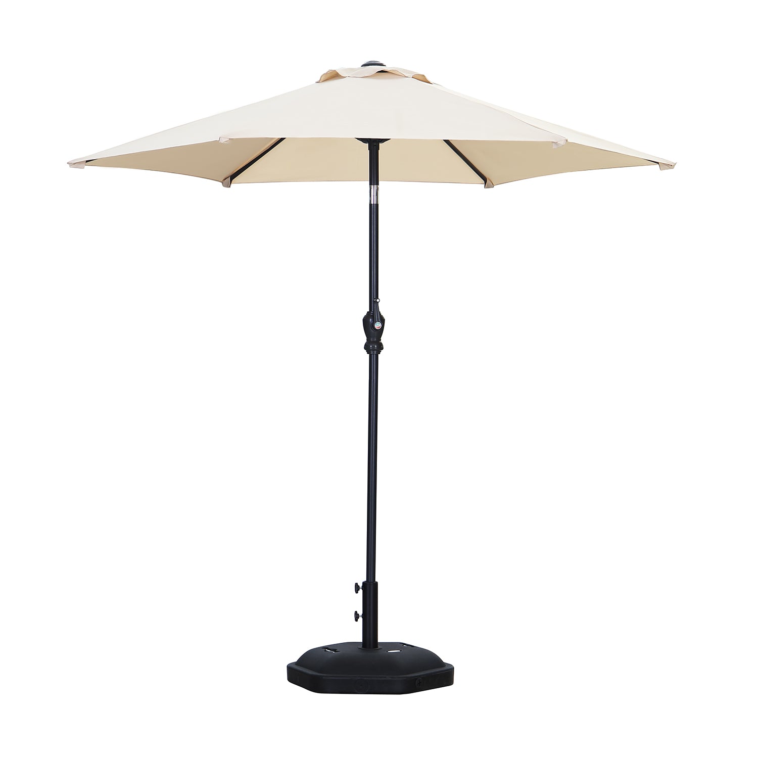 On Sale 7.5ft Patio Umbrella Outdoor Table Umbrella Market Umbrella Push Button Tilt Crank Garden Lawn Deck Backyard & Pool