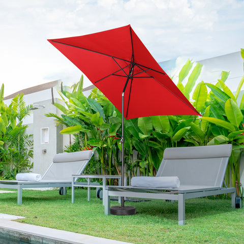 9FT Square Patio Umbrella Without Base with Tilt and Crank Outdoor Umbrella