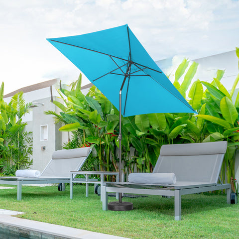 9FT Square Patio Umbrella Without Base with Tilt and Crank Outdoor Umbrella