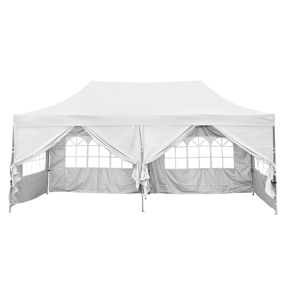 10x20 Heavy Duty Pop up Canopy Tent Easy Pop Up Commercial Outdoor Canopy Wedding Party Tents Roller Bag
