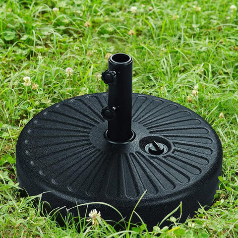 Ainfox 20*4.7 Inches Black Base,HPDE and Steel Base,Umbrella Base with Adjustable Knob