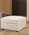 Ainfox Module Sofa Ottoman Beige with Storage