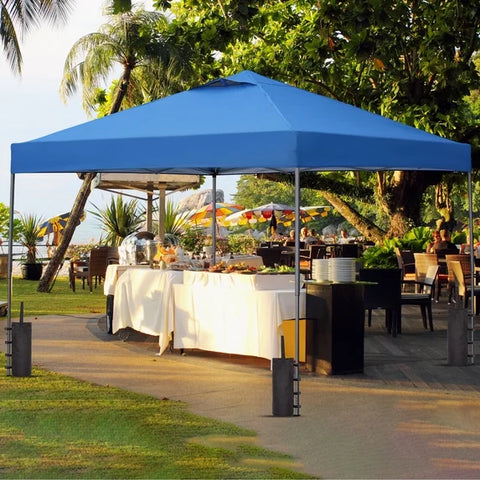 Ainfox 10 x 10 ft Pop-Up Canopy  Patio Canopy With 4 Sand bags For Patio,Garden,Party