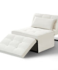 Ainfox 72inch Cloud Puff Convertible Sofa Bed White,4-in-1 Folding Sofa