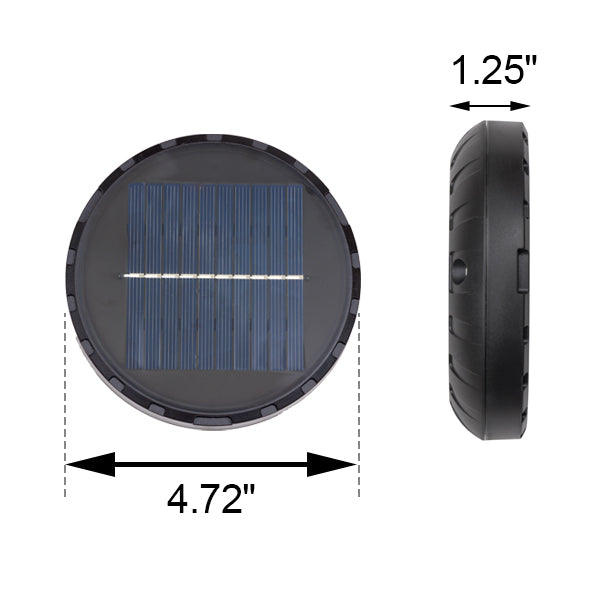 Replace Parts Round LED Solar Panel For Patio Umbrella