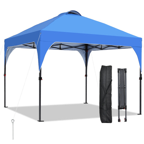 Ainfox 8 x 8 ft Pop up Canopy Tent, Instant Slant Outdoor Gazebo for Beach, Sun Shade,Outdoor Activies,Weddings