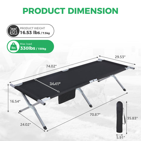 Ainfox camping cot camping bed