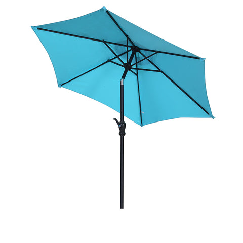 Ainfox 7.5FT/9FT Patio Umbrella Outdoor Table Umbrella,Market Umbrella with Push Button Tilt and Crank