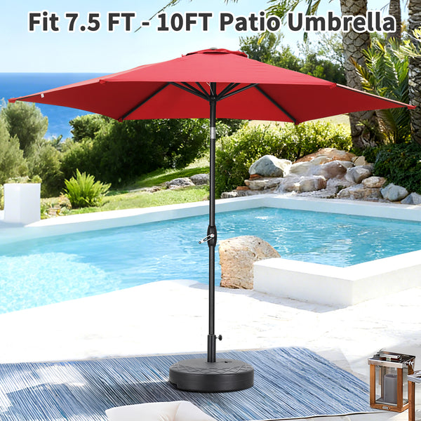 Ainfox Thatched Tiki Patio Umbrella, Outdoor Market Umbrella 7.5FT/9FT/13FT/15FT for Garden, Deck, Backyard, Pool, Beach
