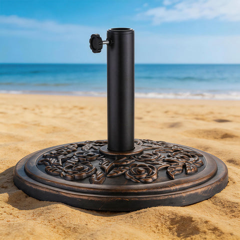 Ainfox Heavy‑Duty Patio Umbrella Base, Multi‑Style Weighted Umbrella Stand for Outdoor, Lawn, Garden & Backyard