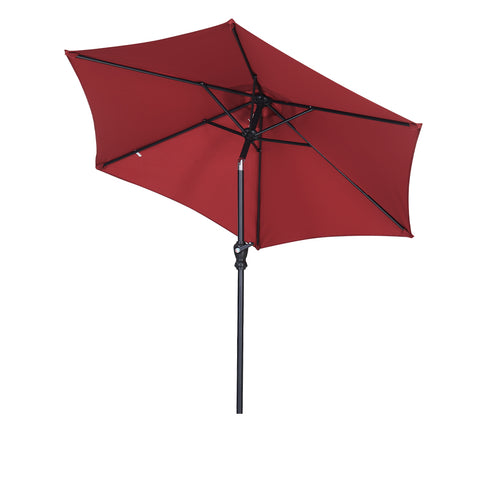 Ainfox 7.5FT/9FT Patio Umbrella Outdoor Table Umbrella,Market Umbrella with Push Button Tilt and Crank