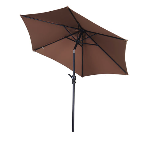 Ainfox 7.5FT/9FT Patio Umbrella Outdoor Table Umbrella,Market Umbrella with Push Button Tilt and Crank