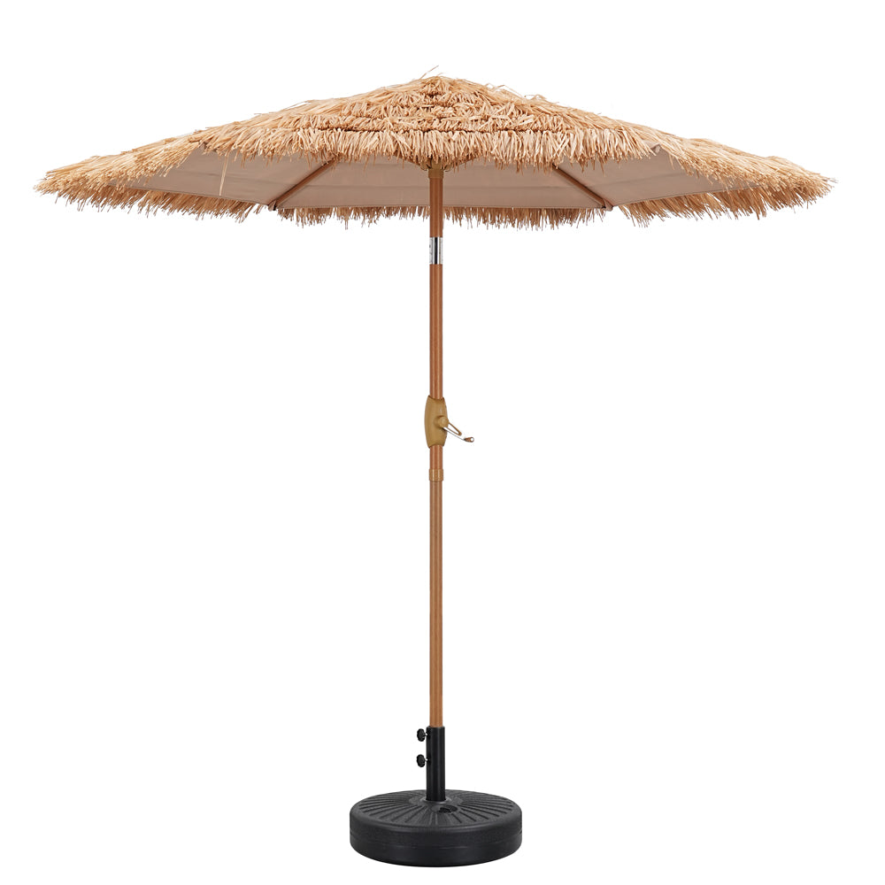7.5FT Tiki Patio Umbrella Outdoor Table Umbrella Umbrella Base