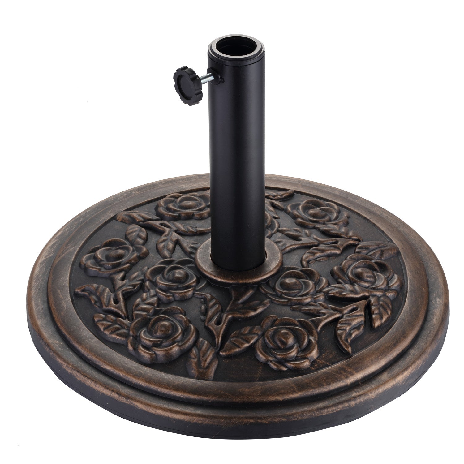 Heavy Duty Umbrella Base Round Patio Umbrellas Stand Outdoor Lawn Garden