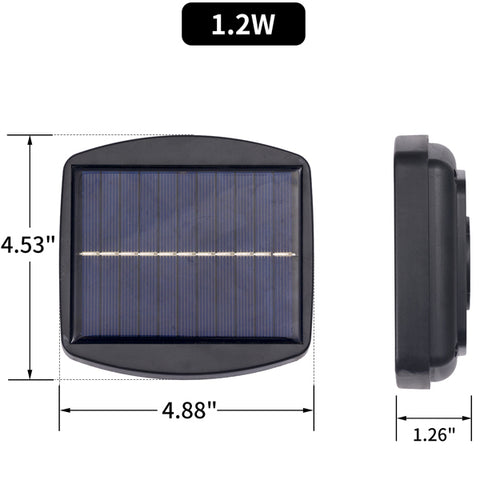 Replace Parts Square 1.2W LED Solar Panel For Patio Umbrella