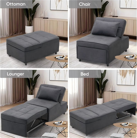 Anifox Recline Sofa Bed Sleeper Chair for Living Room, Small Apartments and Office