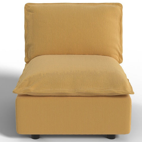 Ainfox Module Sofa Oversized Sectional Sofa Yellow For Living Room