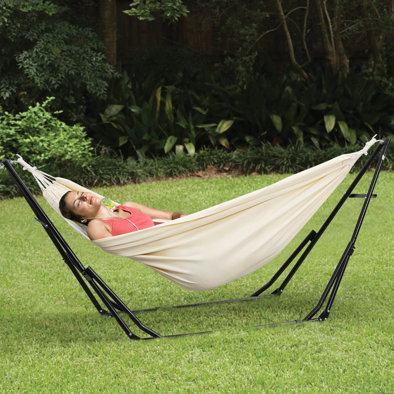 3 in 1 Hammock with Stand, Outdoor Hammock Swing Chair with Stand