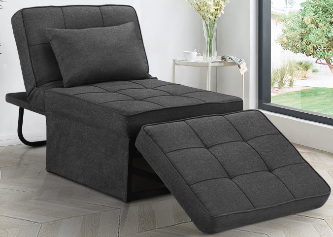 Ainfox 73inch Convertible Sofa Bed Dark Grey 4-in-1 Folding Sofa