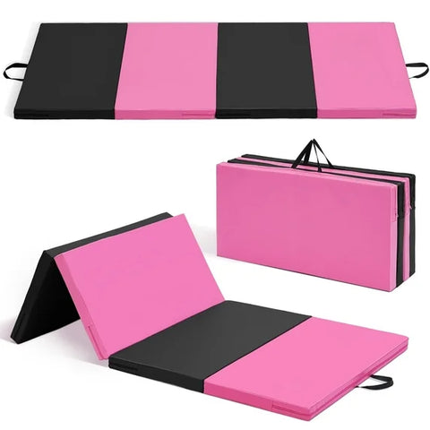 Ainfox Folding Exercise Mats, Gymnastics Tumbling Mats, Aerobics Stretching Yoga Mat