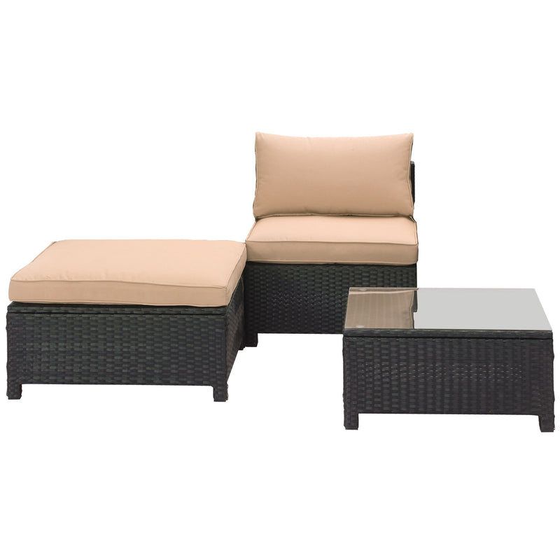 3 PCS Patio Sofa Set