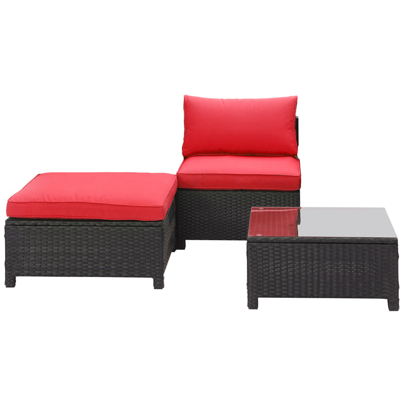 3 PCS Patio Sofa Set