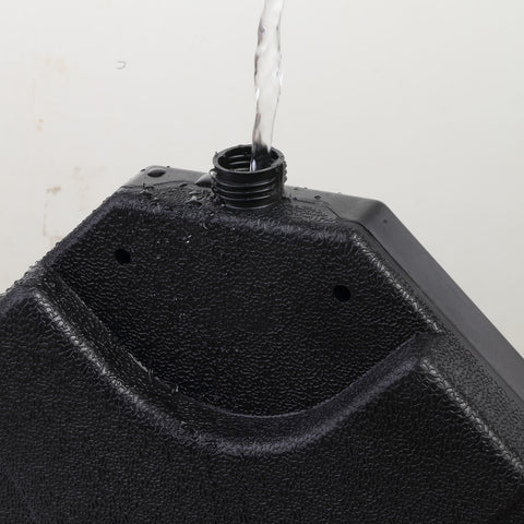 Ainfox 4pcs Cantilever Offset Patio Market Stand with U Locking Shape Weights Water, Umbrella Square Base