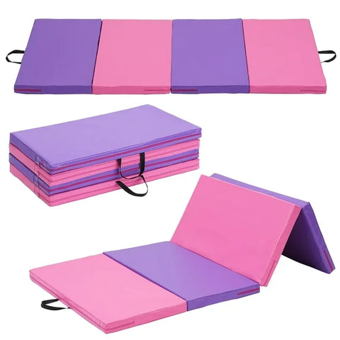 Ainfox Folding Exercise Mats, Gymnastics Tumbling Mats, Aerobics Stretching Yoga Mat