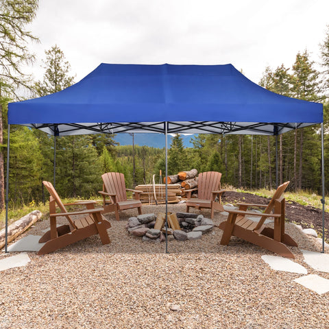 Ainfox 10x20 Heavy Duty Pop up Canopy Tent, Outdoor Instant Folding Gazebo with Wheeled Bag, Waterproof UV Protection Shade for Events