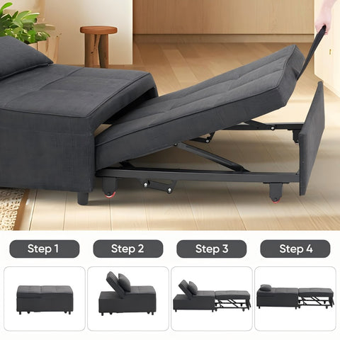 Anifox Recline Sofa Bed Sleeper Chair for Living Room, Small Apartments and Office