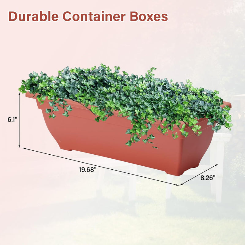 Ainfox Vertical Garden Bed,Elevated Garden Bed with 5 Container Planter Boxes for Vegetables Herbs Flowers- P