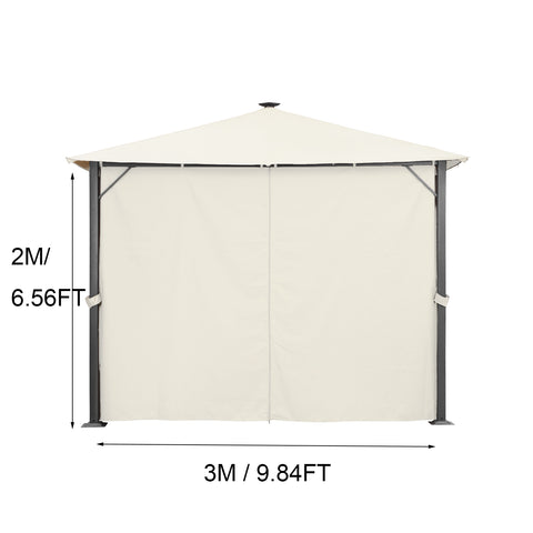 Replace Ainfox Sidewalls Beige for 10'x10' Pop up Canopy Tent or Gazebo,