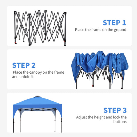Ainfox 8 x 8 ft Pop up Canopy Tent, Instant Slant Outdoor Gazebo for Beach, Sun Shade,Outdoor Activies,Weddings