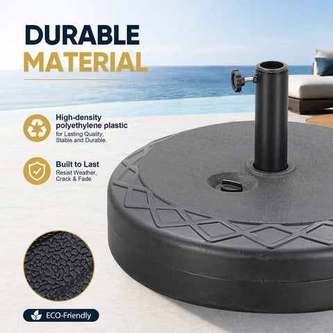 Ainfox Heavy‑Duty Patio Umbrella Base, Multi‑Style Weighted Umbrella Stand for Outdoor, Lawn, Garden & Backyard