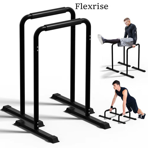 Flexrise Adjustable Dip Bar Pro Max - Heavy Duty Parallel Bars