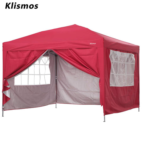 Klismos 10ft X 10ft Pop Up Canopy  For Patio,Garden,Beach Outdoor,Indoor With Four Sidewalls