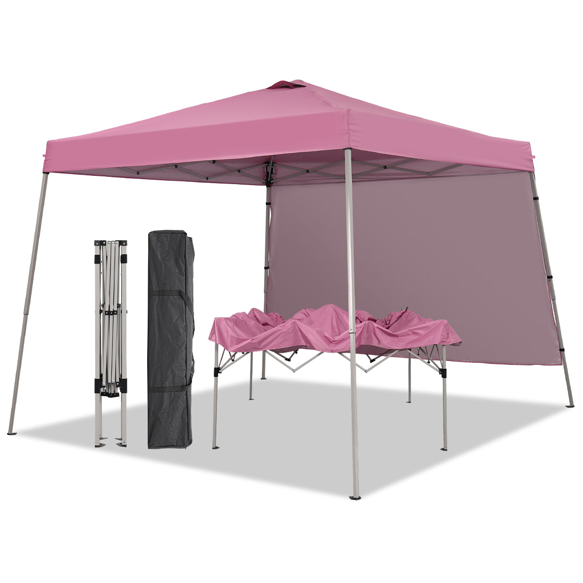 8ft x10ft Pop Up Canopy Tent Portable Gazebo Outdoor Canopy Events 1 2 SideWall