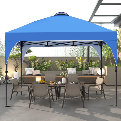 Ainfox 8 x 8 ft Pop up Canopy Tent, Instant Slant Outdoor Gazebo for Beach, Sun Shade,Outdoor Activies,Weddings