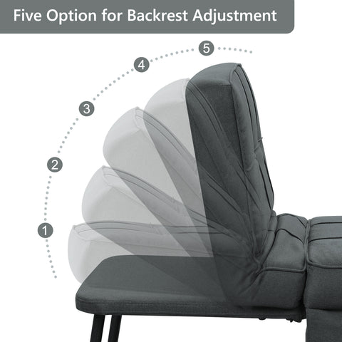 Ainfox 71inch Convertible Sofa Bed Navy Blue,4-in-1 Folding Sofa