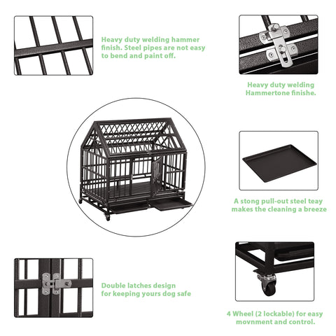 Pupzo Doga Cage For Indoor Outdoor