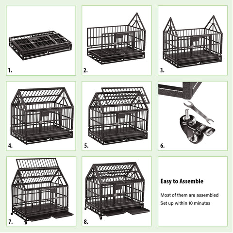 Pupzo Doga Cage For Indoor Outdoor