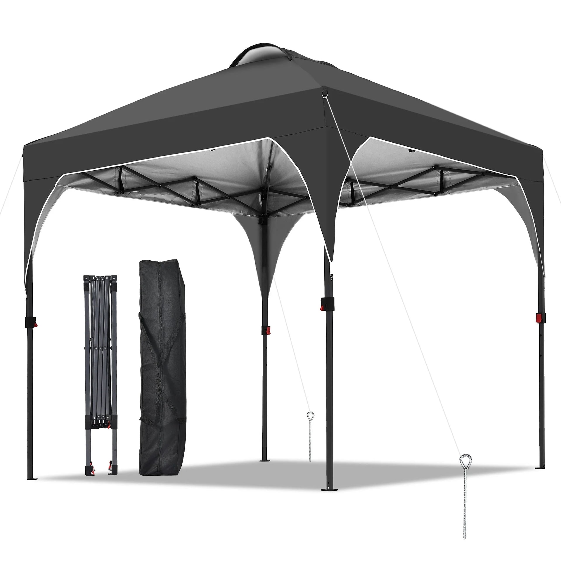 10x10 Pop Up Canopy Tent Easy Setup Gazebo Outdoor Canopy 3 Adjustable Heights Events Parties Camping