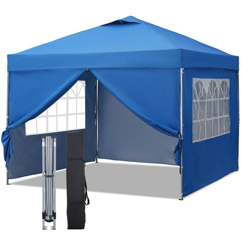 Ainfox 10 x 10 ft Pop up Canopy Tent with Sidewalls,Instant Outdoor Canopies,Shade Tents with Carrying Bag