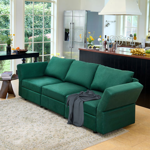 Ainfox Modular Sectional Couches for Living Room,  Convertible Sleeper Sofa Bed with Storage