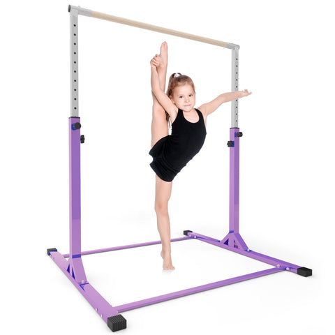 Ainfox Kip Bar Adjustable Height Fitness Gymnastics Training Bar Horizontal Kip Bar for Kids