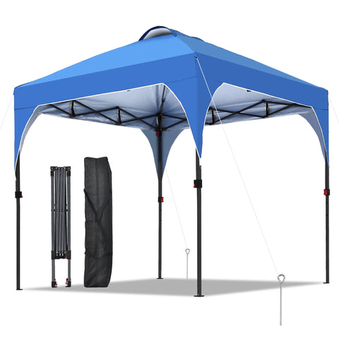 Ainfox 10'x10' Pop Up Canopy Tent, Easy-Setup Gazebo, Outdoor Canopy with 3 Adjustable Heights for Events, Parties, Camping