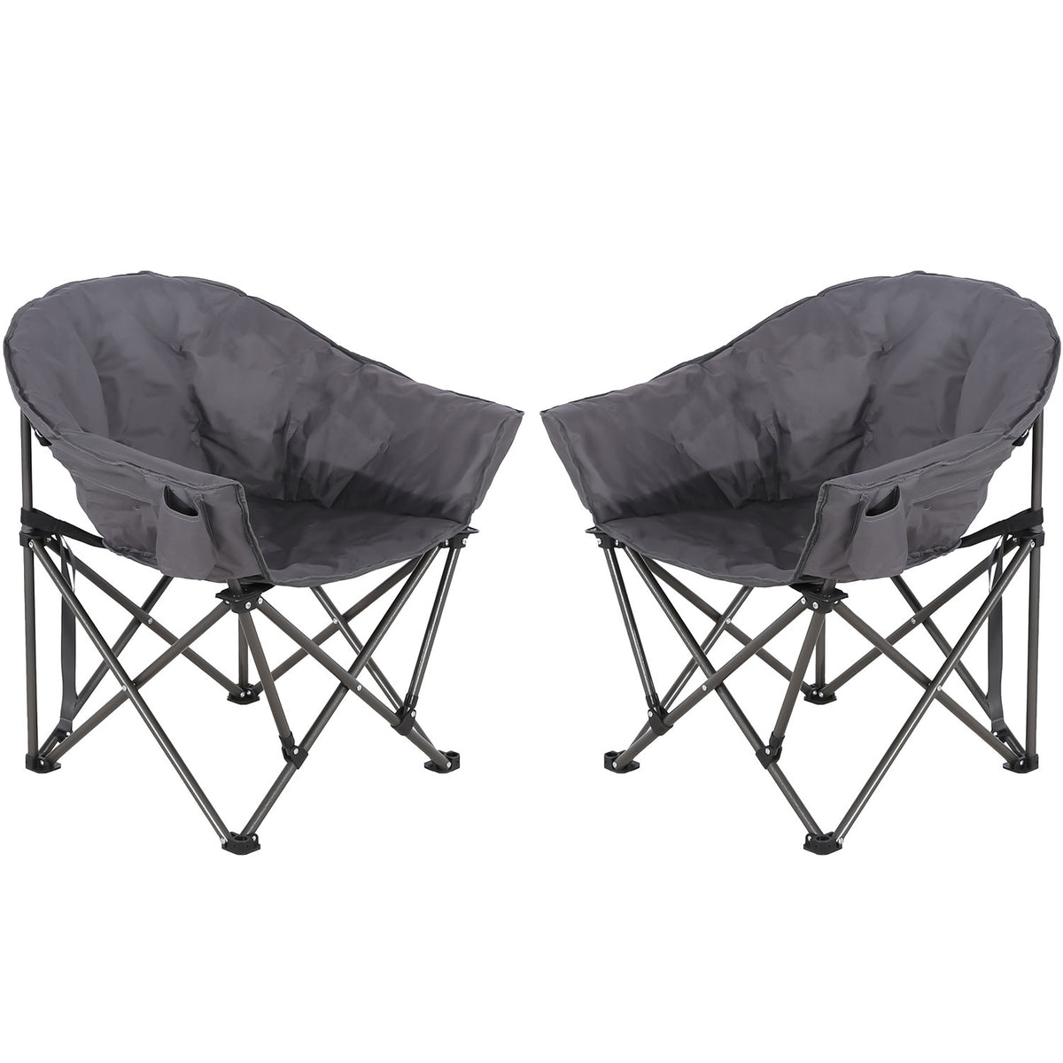 2PCS Oversized Camping Chair Folding Chair Camp Chair Outdoor