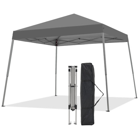 Ainfox 8 x 8 ft Pop up Canopy Tent, Instant Slant Outdoor Gazebo for Beach, Sun Shade,Outdoor Activies,Weddings